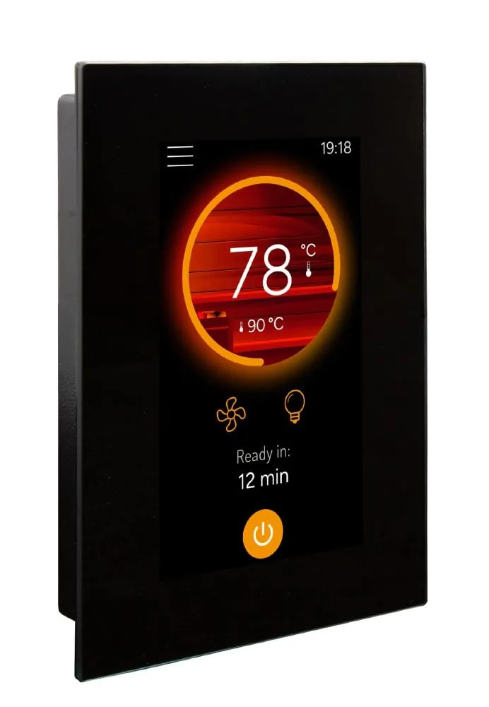 Harvia Fenix touchscreen WiFi control panel, product photo