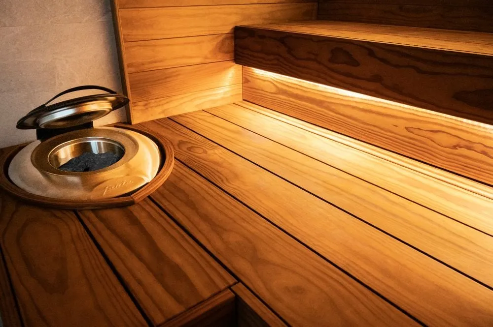 Harvia Forte in a Harvia Block sauna