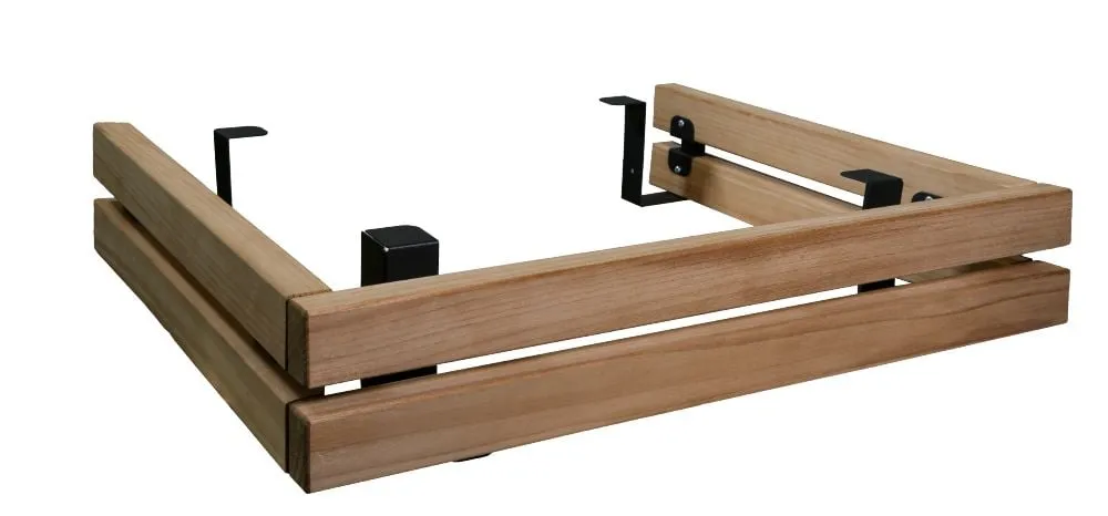 Harvia Virta safety railing in heat-treated aspen, product photo