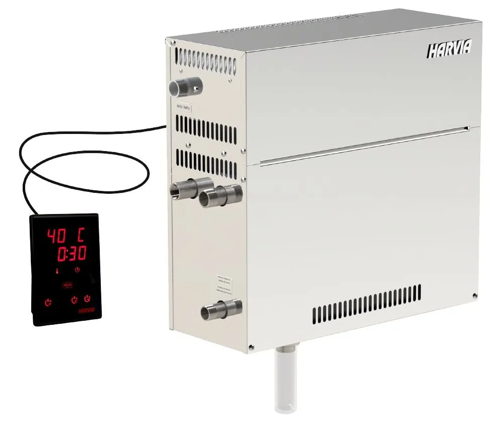 Harvia HGD XW steam generator with WiFi control panel, product photo