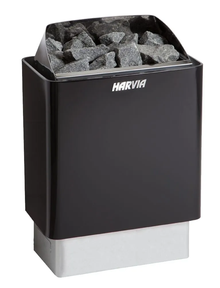 Harvia KIP E wall heater in black, product photo