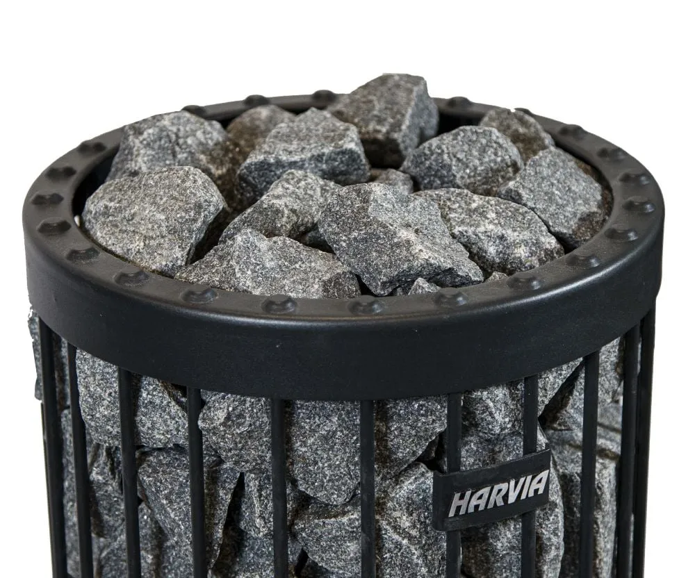 Pile of Harvia olivine diabase heater stones