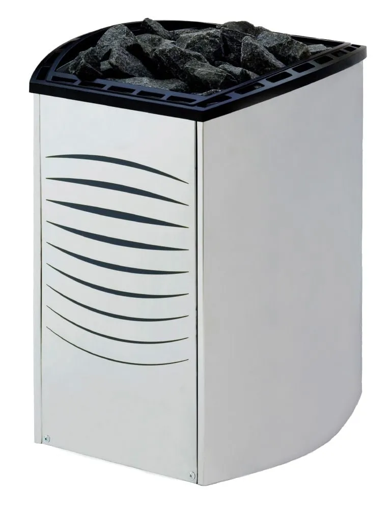 Harvia Vega Pro floor heater in steel, product photo
